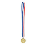 Medaille 5cm Gold mit markiertem Druckbereich für Ihr Logo