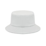 Bucket hat polyester 260g/m² Weiß, geöffnet dargestellt