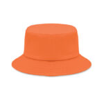 Bucket hat polyester 260g/m² Orange, geöffnet dargestellt