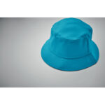 Bucket hat polyester 260g/m² Blau, Detailaufnahme des Materials