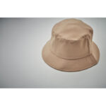 Bucket hat polyester 260g/m² Braun, Detailaufnahme des Materials