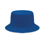 Bucket hat polyester 260g/m² Blau als Werbeartikel mit Logodruck