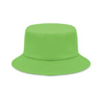 Bucket hat polyester 260g/m² Gruen, geöffnet dargestellt