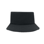 BUCKET HAT PAPIERSTROH Schwarz von oben