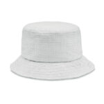 BUCKET HAT PAPIERSTROH Weiß als Werbeartikel mit Logodruck