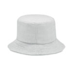 BUCKET HAT PAPIERSTROH Weiß, geöffnet dargestellt