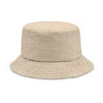 Bucket Hat aus Papierstroh als Werbeartikel mit Logodruck