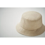 BUCKET HAT PAPIERSTROH Braun, Detailaufnahme des Materials