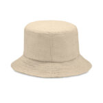 BUCKET HAT PAPIERSTROH Braun, geöffnet dargestellt