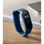 4.0 Fitness Smart Watch Blau mit markiertem Druckbereich für Ihr Logo