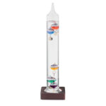 Galileo Thermometer Glas 28cm, Rückansicht