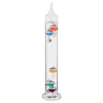 Galileo Thermometer Glas 28cm, geöffnet dargestellt