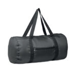 Sport- und Reisetasche RPET Schwarz als Werbeartikel mit Logodruck