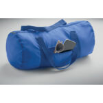 Sport- und Reisetasche RPET Blau, Detailaufnahme des Materials