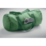 Sport- und Reisetasche RPET Gruen, Detailaufnahme des Materials