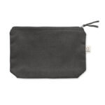 Kosmetiktasche 320 g/m² Schwarz, Rückansicht