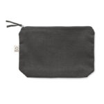 Kosmetiktasche 320 g/m² Schwarz, Seitenansicht