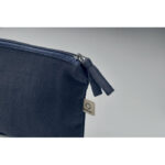 Kosmetiktasche 320 g/m² Blau, Detailaufnahme des Materials