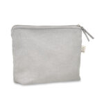Kosmetiktasche 320 g/m² Grau als Werbeartikel mit Logodruck