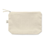 Kosmetiktasche 320 g/m² Braun, Seitenansicht