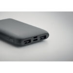 Power bank 5000 mAh Grau im praktischen Einsatz