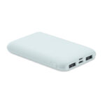 Power bank 5000 mAh Blau als Werbeartikel mit Logodruck