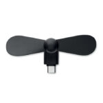 Smartphone-Ventilator Schwarz, Rückansicht