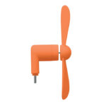 Smartphone-Ventilator Orange, Rückansicht