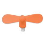 Smartphone-Ventilator Orange, Seitenansicht