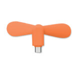 Smartphone-Ventilator Orange von oben
