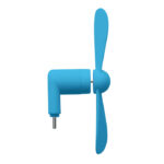 Smartphone-Ventilator Blau, Rückansicht