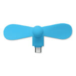 Smartphone-Ventilator Blau, Seitenansicht