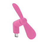 Smartphone-Ventilator Rosa als Werbeartikel mit Logodruck