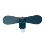 Smartphone-Ventilator Blau, Seitenansicht