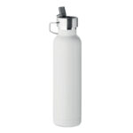 Doppelwandige Flasche 660 ml Weiß als Werbeartikel mit Logodruck