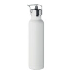 Doppelwandige Flasche 660 ml Weiß, geöffnet dargestellt
