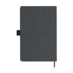 A5 notebook PU front pocket Grau, Rückansicht