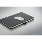 A5 notebook PU front pocket – Seitenansicht