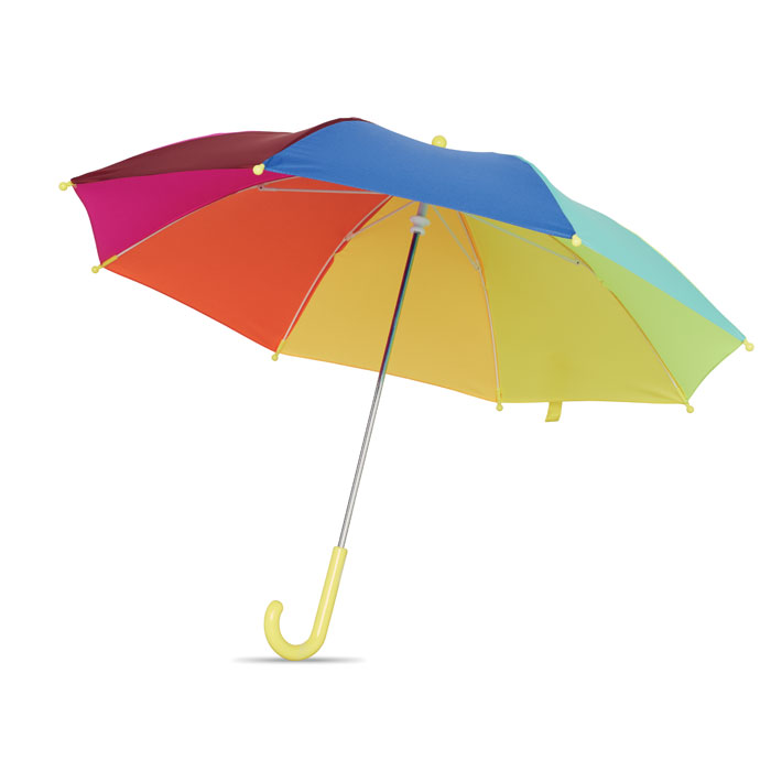 18" Regenschirm für Kinder Kinder-Regenschirm 18 Zoll mit Regenbogen-Schirmdach als Werbeartikel