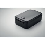 Lunchbox PP 2200 ml Schwarz, Detailaufnahme des Materials