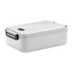 Lunchbox PP 2200 ml Weiß als Werbeartikel mit Logodruck