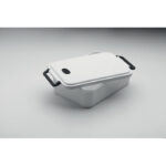 Lunchbox PP 2200 ml Weiß, Seitenansicht