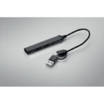 4 Port USB Hub – Vorderansicht