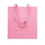 Einkaufstasche recy. Baumwolle Rosa als Werbeartikel mit Logodruck