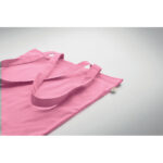 Einkaufstasche recy. Baumwolle Rosa, Detailaufnahme des Materials