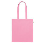 Einkaufstasche recy. Baumwolle Rosa von oben