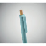 Druckkugelschreiber recy. ABS Blau, Detailaufnahme des Materials