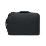 15" Laptop-Rucksack Schwarz, Rückansicht