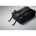 15" Laptop-Rucksack Schwarz, Detailaufnahme des Materials