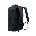 15" Laptop-Rucksack Schwarz, geöffnet dargestellt